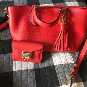 Michael Kors purse and wallet